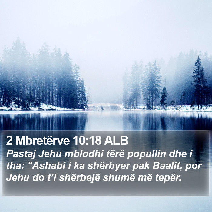 2 Mbretërve 10:18 ALB Bible Study