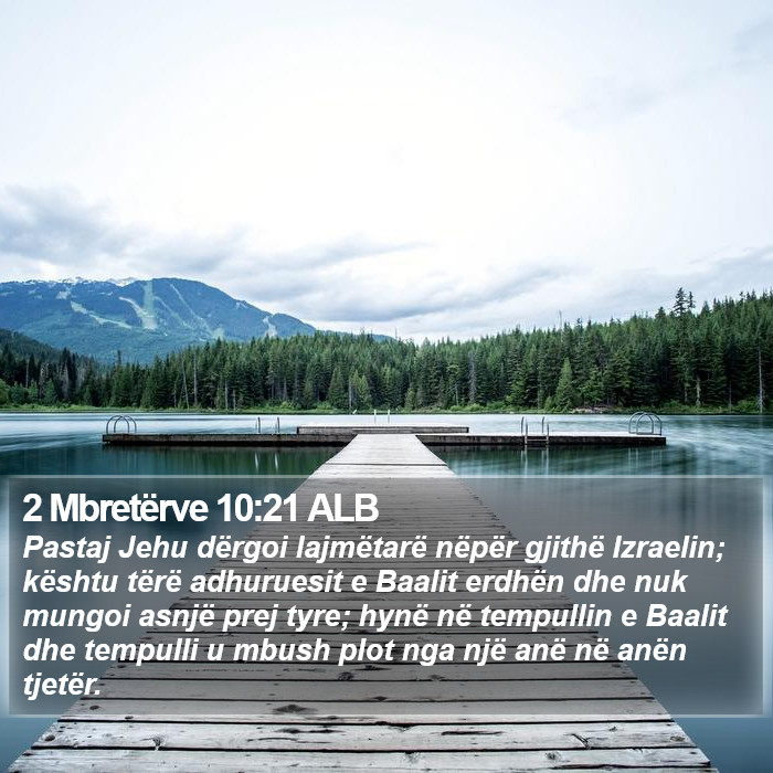 2 Mbretërve 10:21 ALB Bible Study