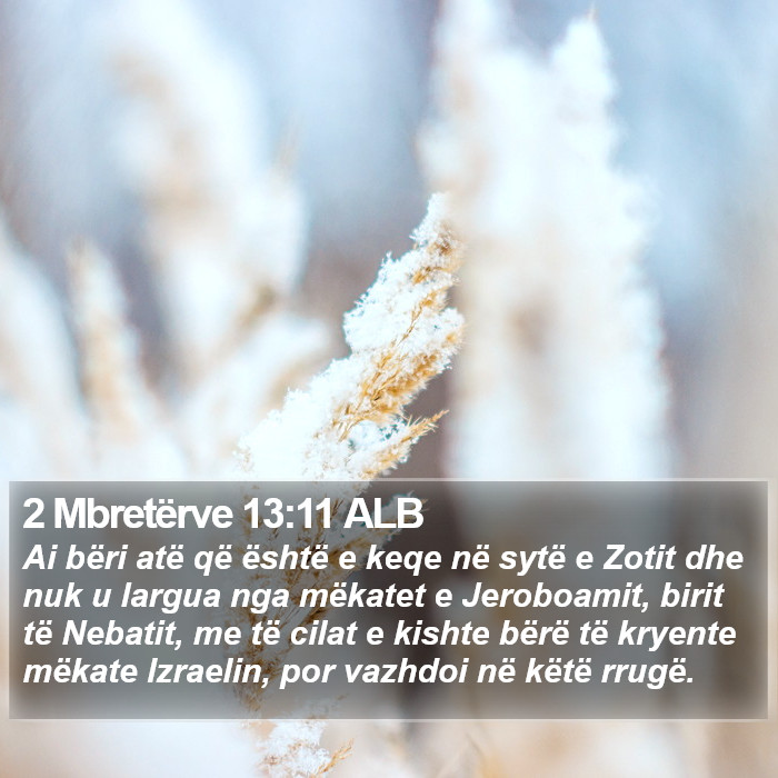 2 Mbretërve 13:11 ALB Bible Study