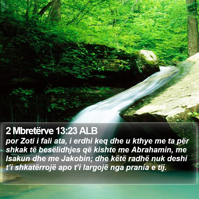 2 Mbretërve 13:23 ALB Bible Study