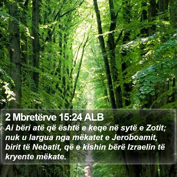 2 Mbretërve 15:24 ALB Bible Study
