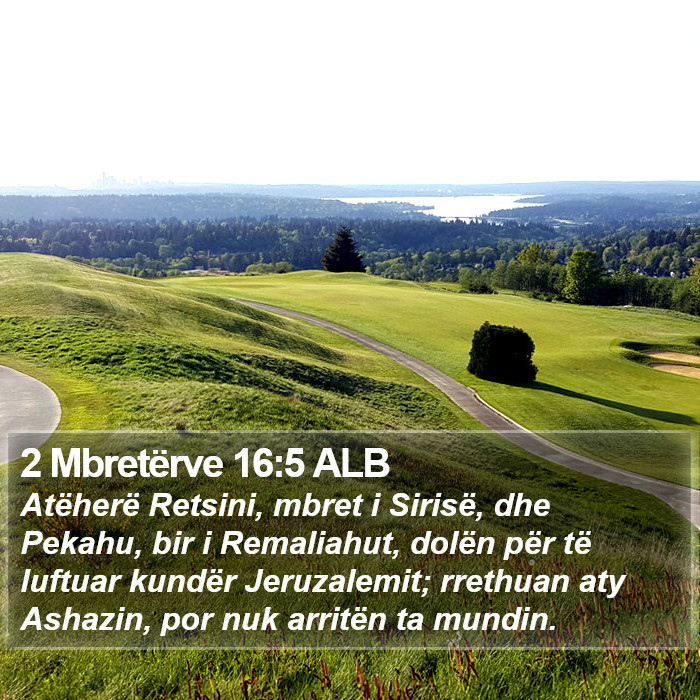 2 Mbretërve 16:5 ALB Bible Study