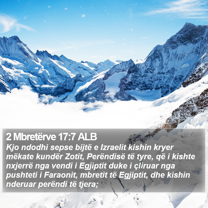 2 Mbretërve 17:7 ALB Bible Study