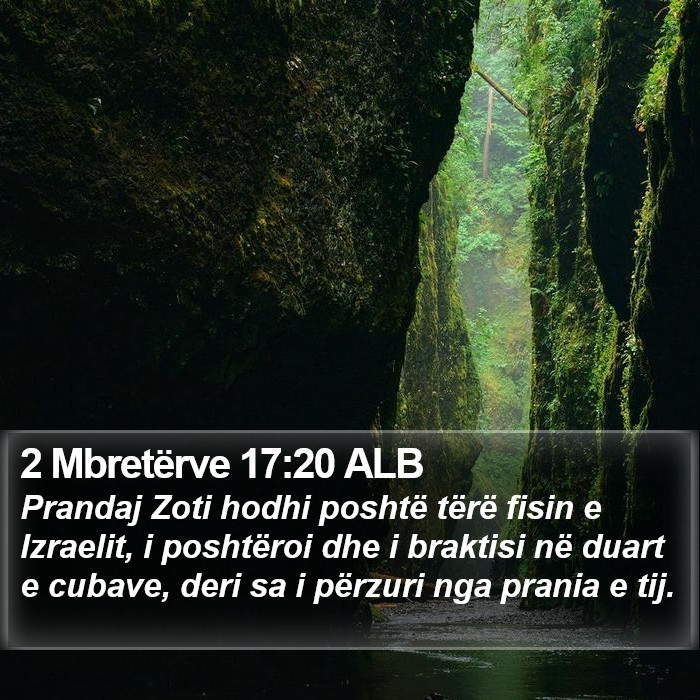 2 Mbretërve 17:20 ALB Bible Study