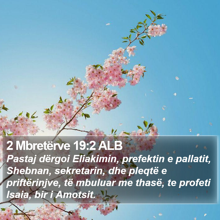 2 Mbretërve 19:2 ALB Bible Study