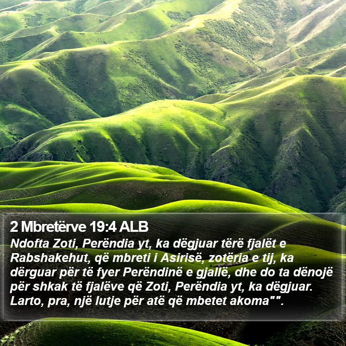 2 Mbretërve 19:4 ALB Bible Study