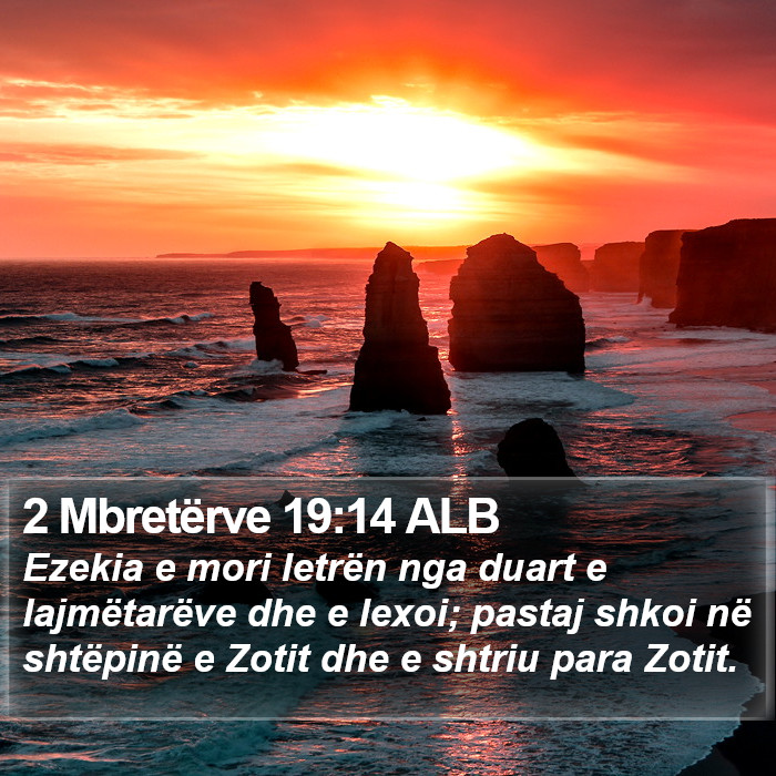 2 Mbretërve 19:14 ALB Bible Study