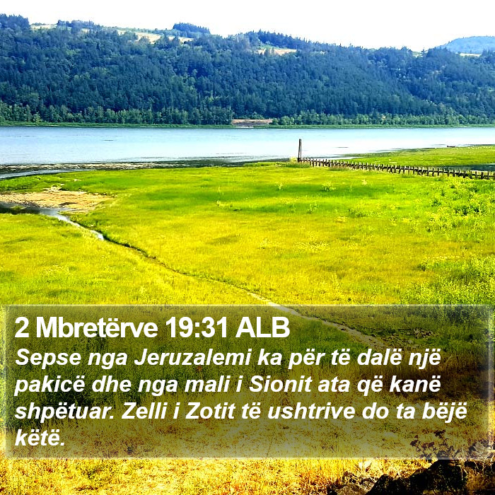 2 Mbretërve 19:31 ALB Bible Study