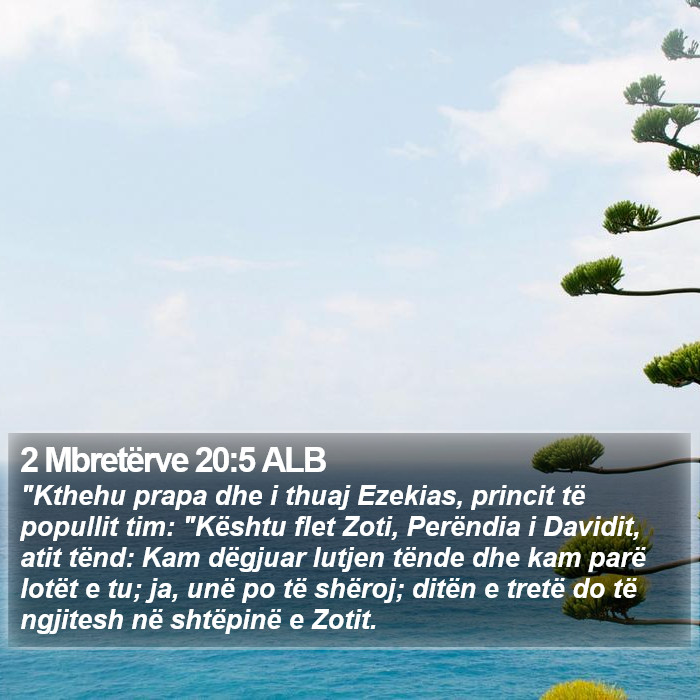 2 Mbretërve 20:5 ALB Bible Study