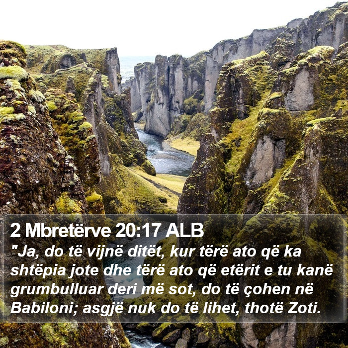 2 Mbretërve 20:17 ALB Bible Study