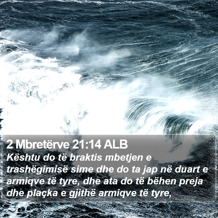 2 Mbretërve 21:14 ALB Bible Study