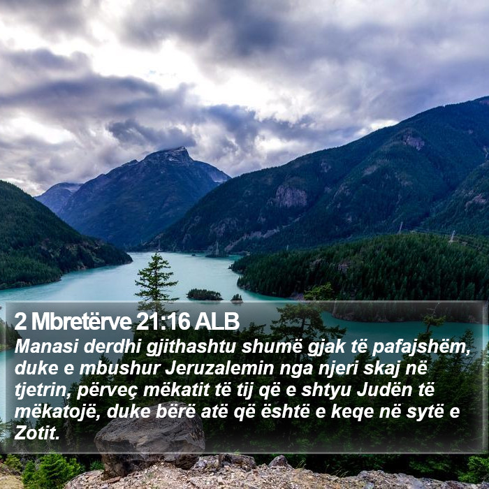 2 Mbretërve 21:16 ALB Bible Study