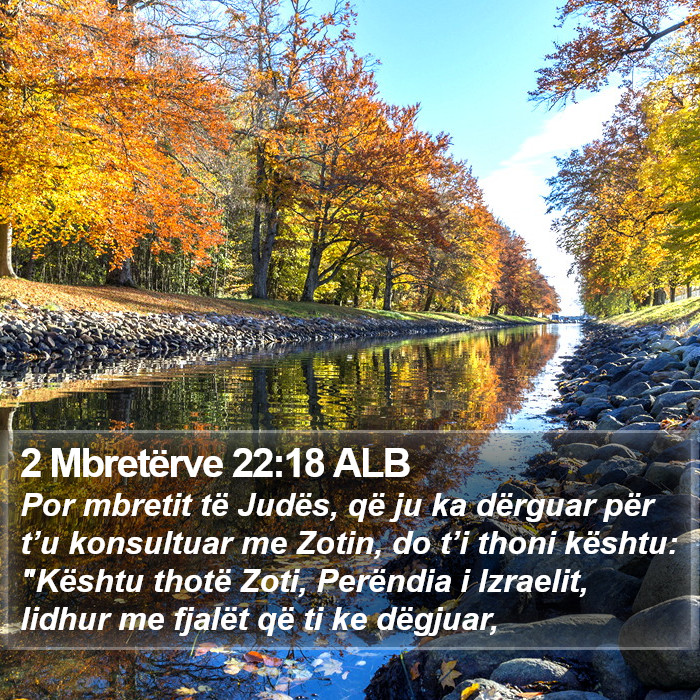 2 Mbretërve 22:18 ALB Bible Study