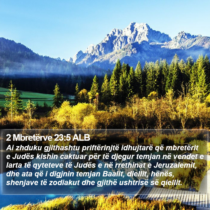 2 Mbretërve 23:5 ALB Bible Study