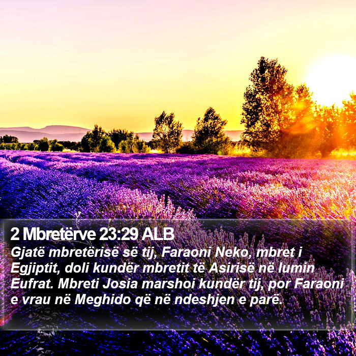 2 Mbretërve 23:29 ALB Bible Study