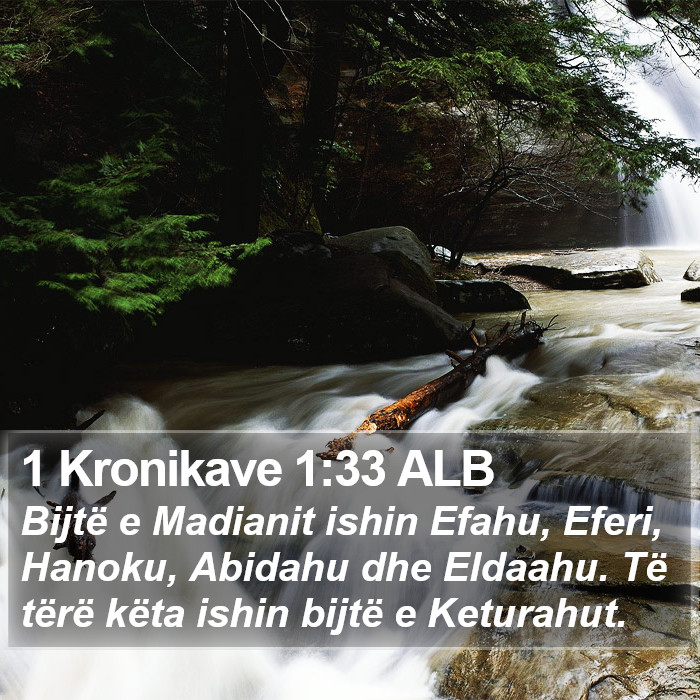 1 Kronikave 1:33 ALB Bible Study