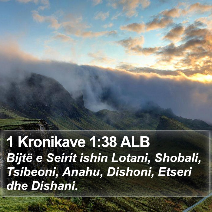 1 Kronikave 1:38 ALB Bible Study