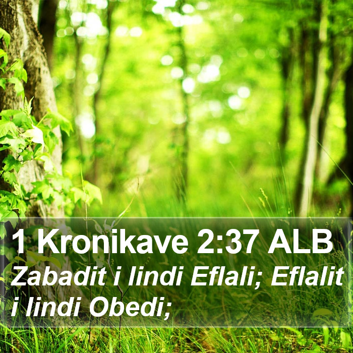 1 Kronikave 2:37 ALB Bible Study