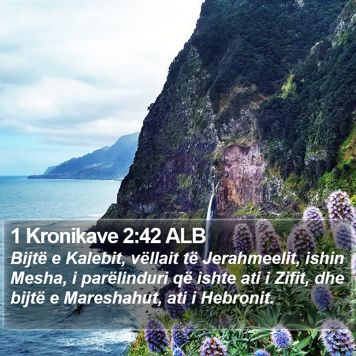 1 Kronikave 2:42 ALB Bible Study