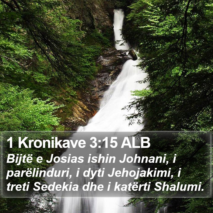 1 Kronikave 3:15 ALB Bible Study