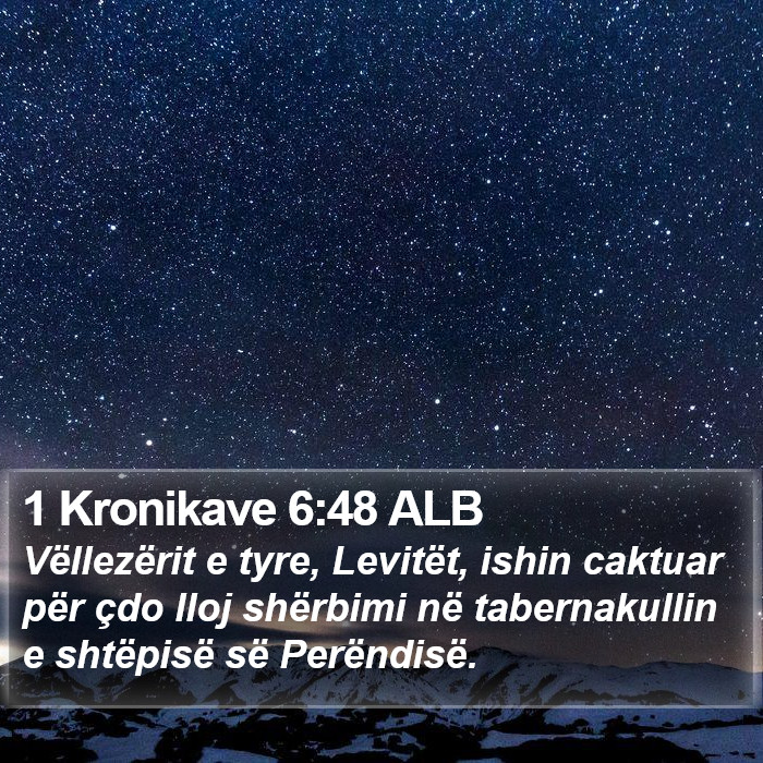 1 Kronikave 6:48 ALB Bible Study