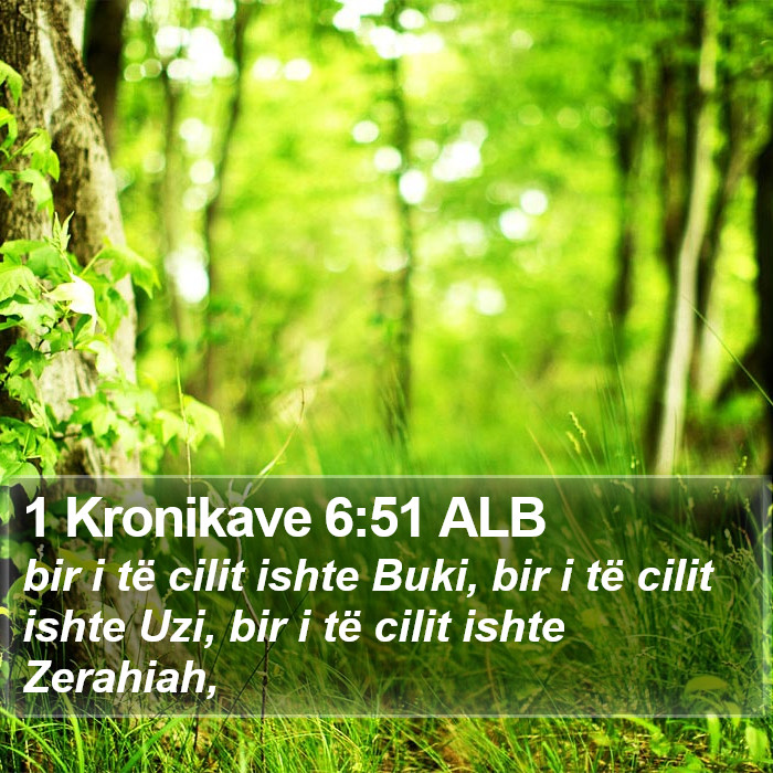 1 Kronikave 6:51 ALB Bible Study