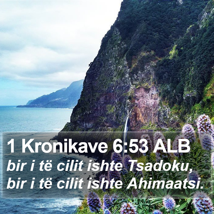 1 Kronikave 6:53 ALB Bible Study