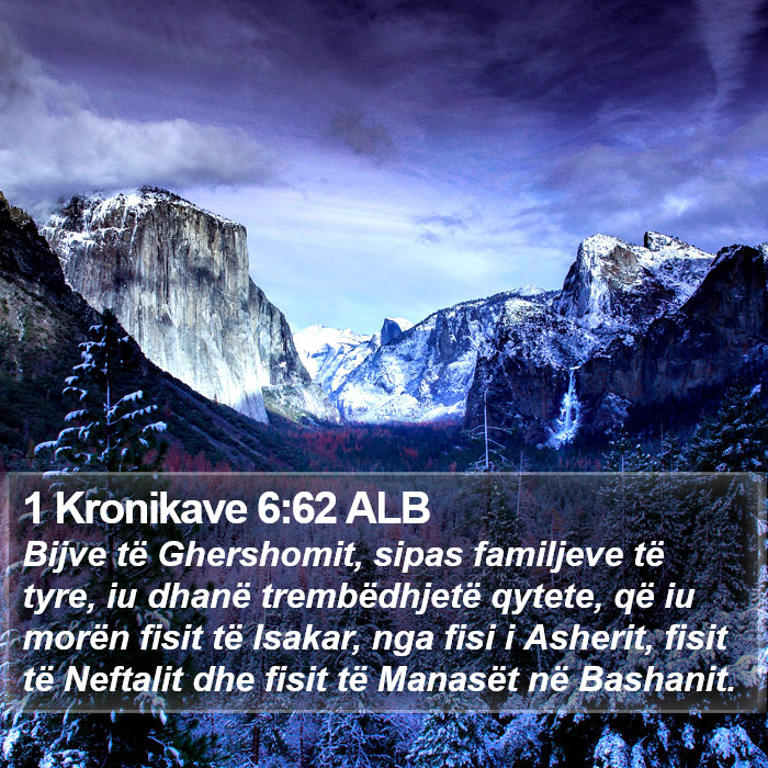 1 Kronikave 6:62 ALB Bible Study