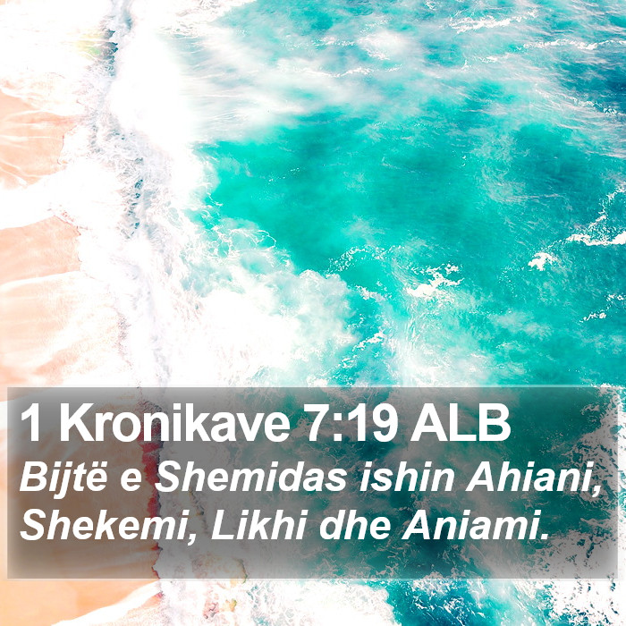 1 Kronikave 7:19 ALB Bible Study