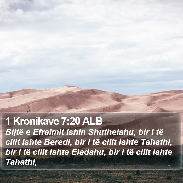 1 Kronikave 7:20 ALB Bible Study