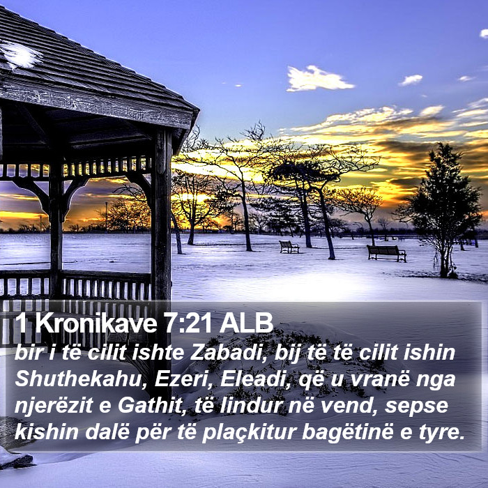 1 Kronikave 7:21 ALB Bible Study