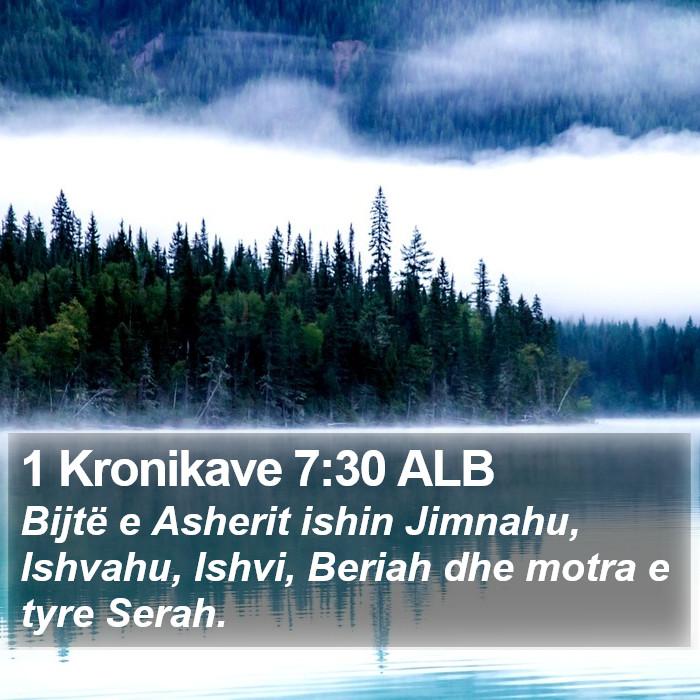 1 Kronikave 7:30 ALB Bible Study