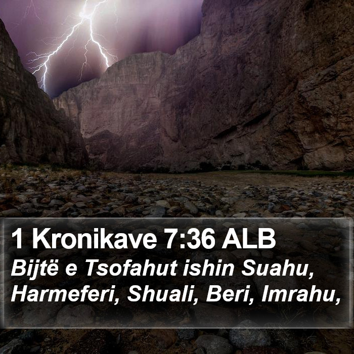 1 Kronikave 7:36 ALB Bible Study