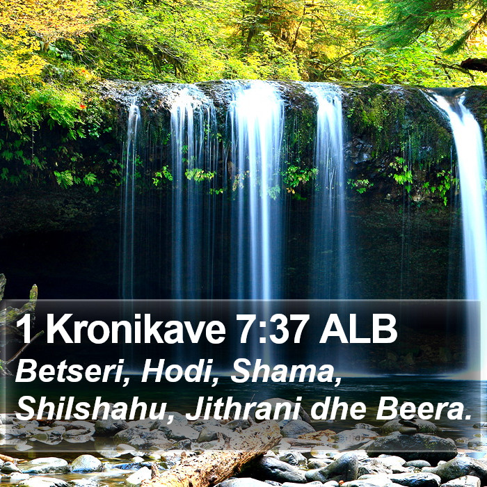 1 Kronikave 7:37 ALB Bible Study