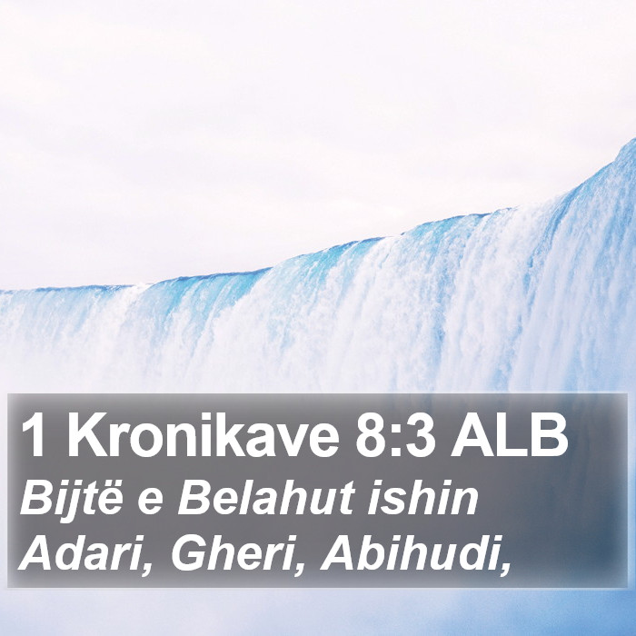 1 Kronikave 8:3 ALB Bible Study