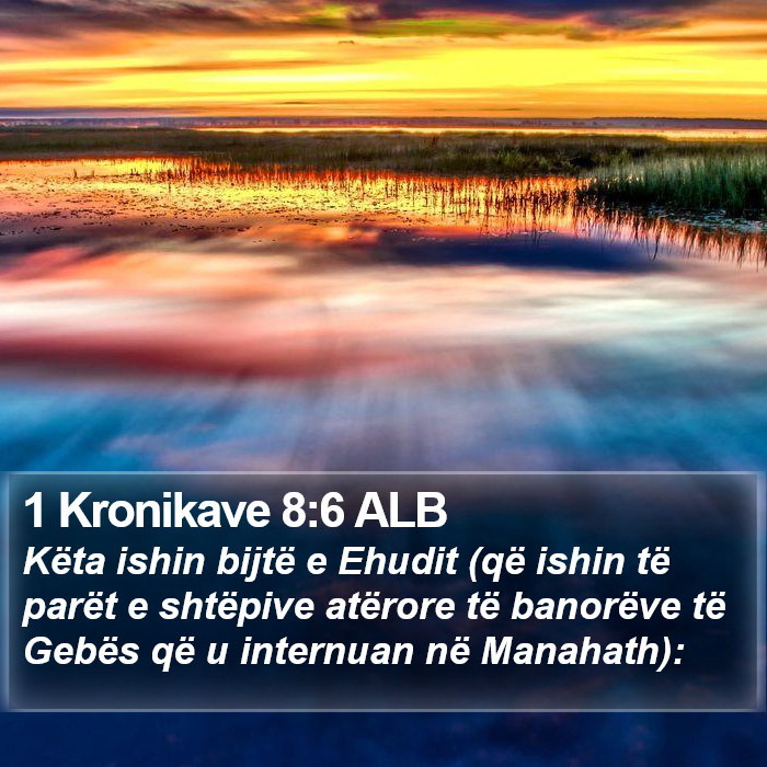 1 Kronikave 8:6 ALB Bible Study