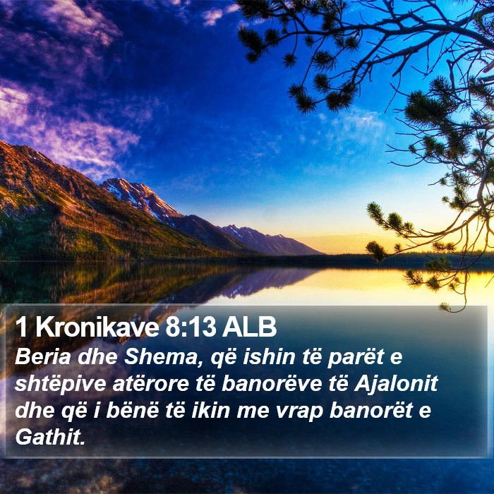 1 Kronikave 8:13 ALB Bible Study