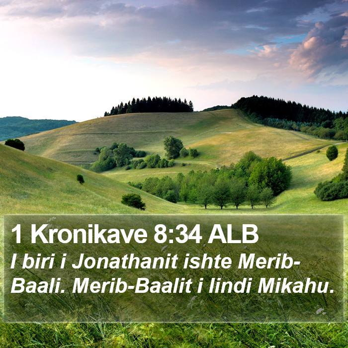 1 Kronikave 8:34 ALB Bible Study