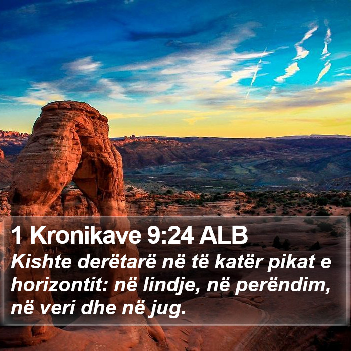 1 Kronikave 9:24 ALB Bible Study