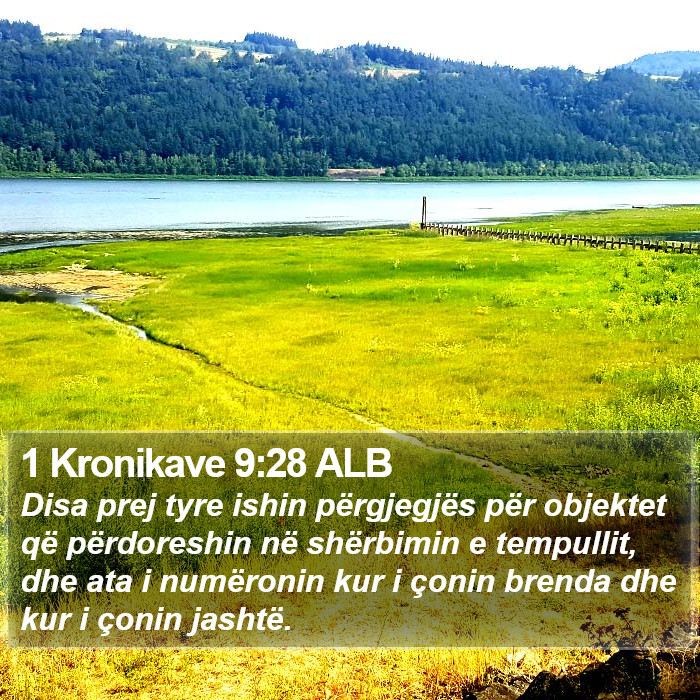 1 Kronikave 9:28 ALB Bible Study