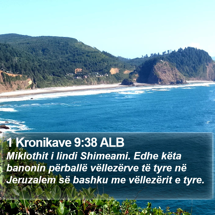 1 Kronikave 9:38 ALB Bible Study