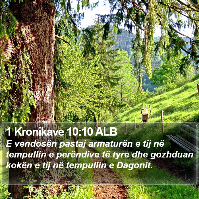 1 Kronikave 10:10 ALB Bible Study