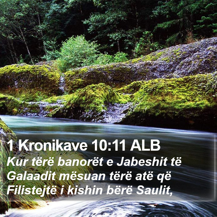 1 Kronikave 10:11 ALB Bible Study