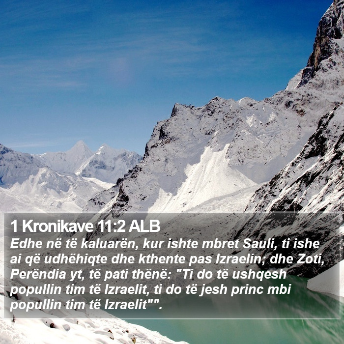 1 Kronikave 11:2 ALB Bible Study