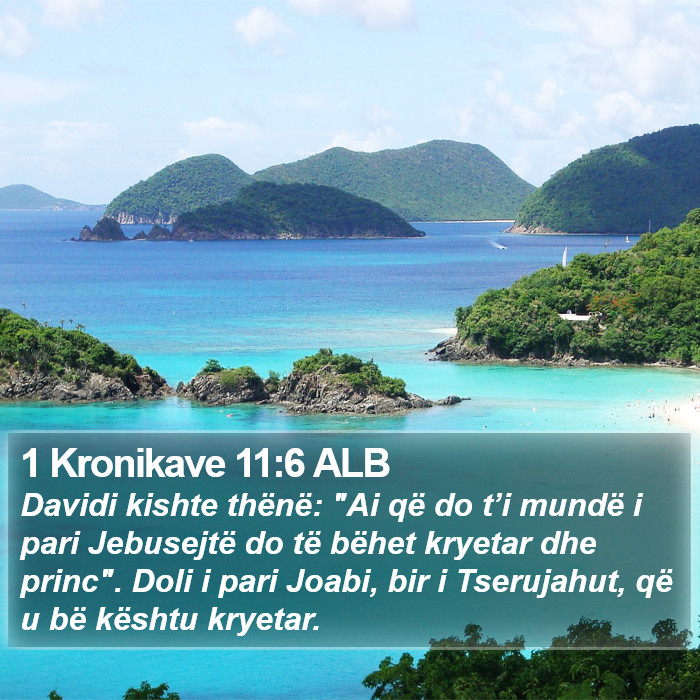 1 Kronikave 11:6 ALB Bible Study