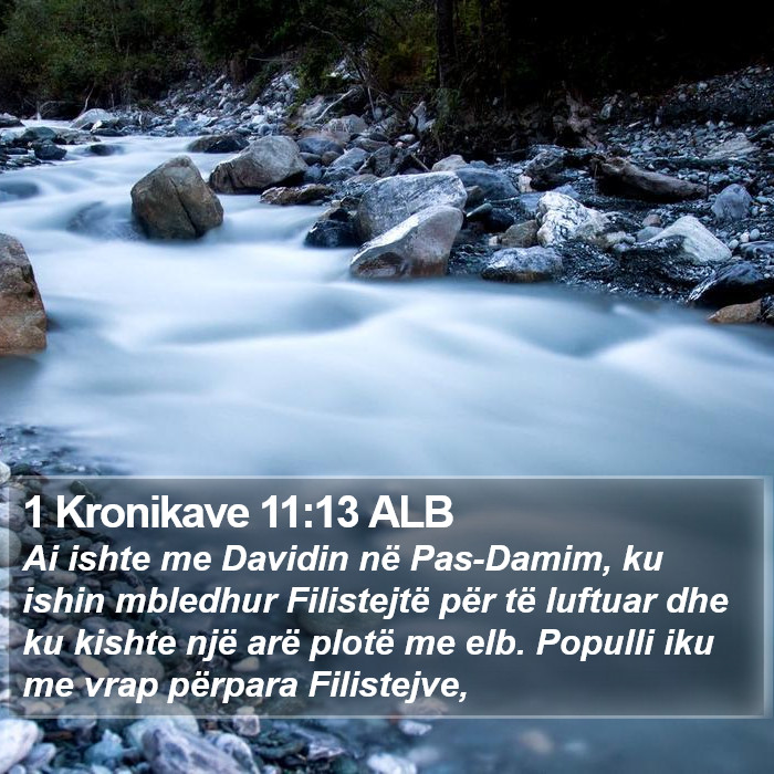 1 Kronikave 11:13 ALB Bible Study