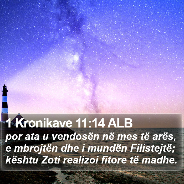 1 Kronikave 11:14 ALB Bible Study