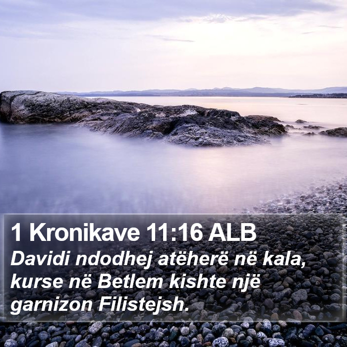 1 Kronikave 11:16 ALB Bible Study