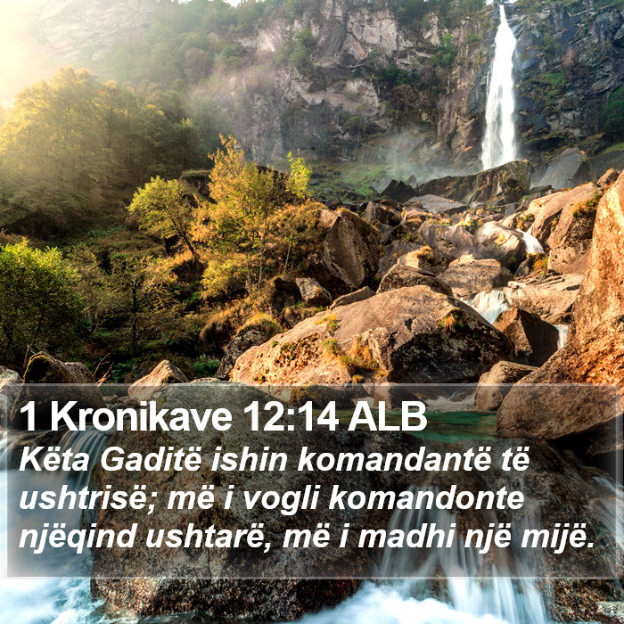 1 Kronikave 12:14 ALB Bible Study