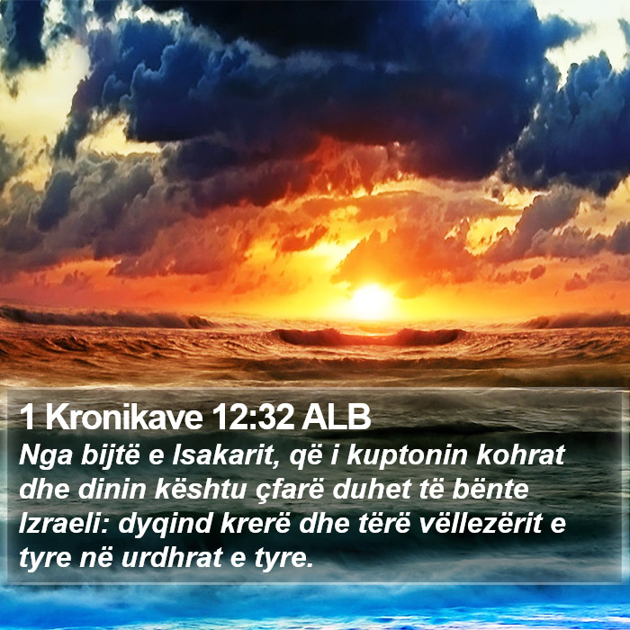 1 Kronikave 12:32 ALB Bible Study